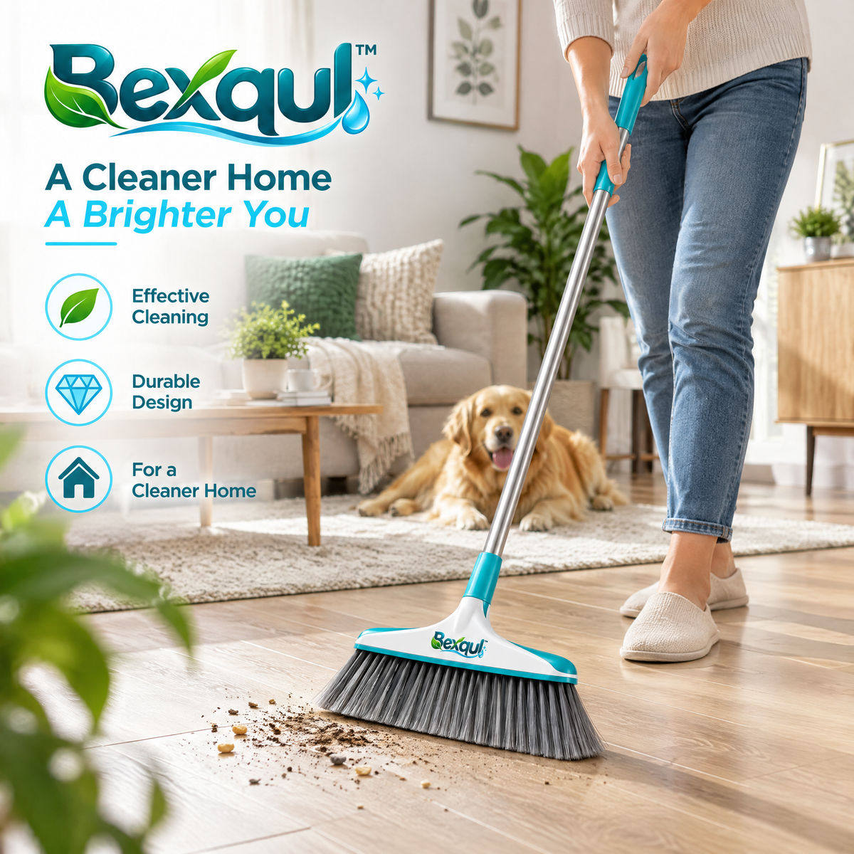 BEXQUL Compact Floor Sweeper Brush