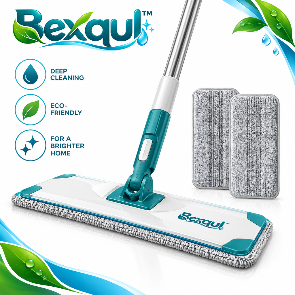 BEXQUL Flat Mop Cleaning System