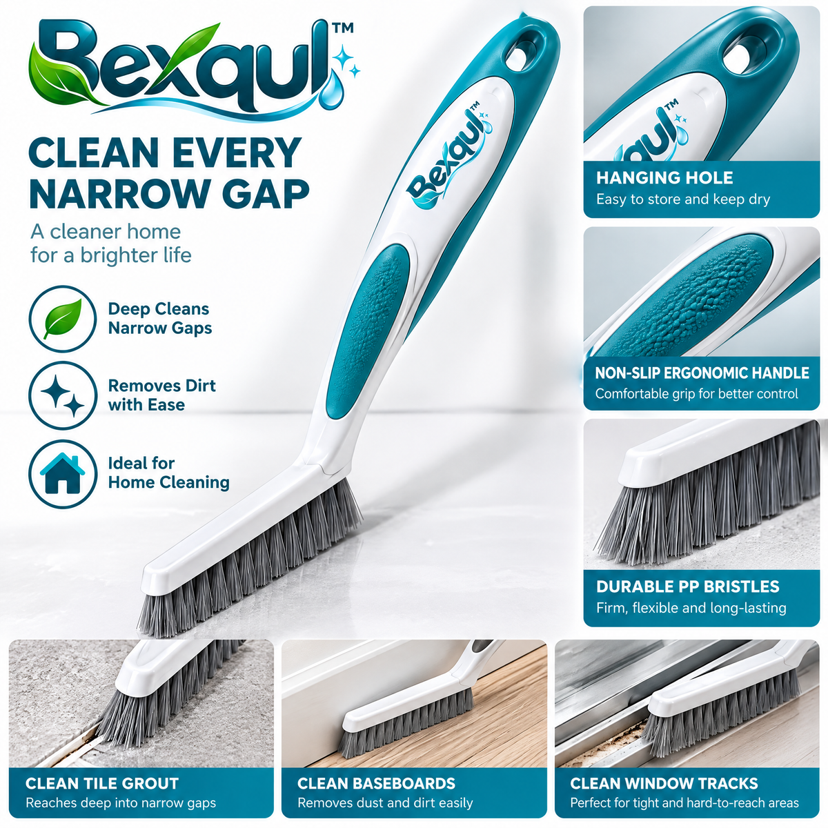 BEXQUL Tile Gap Cleaning Brush
