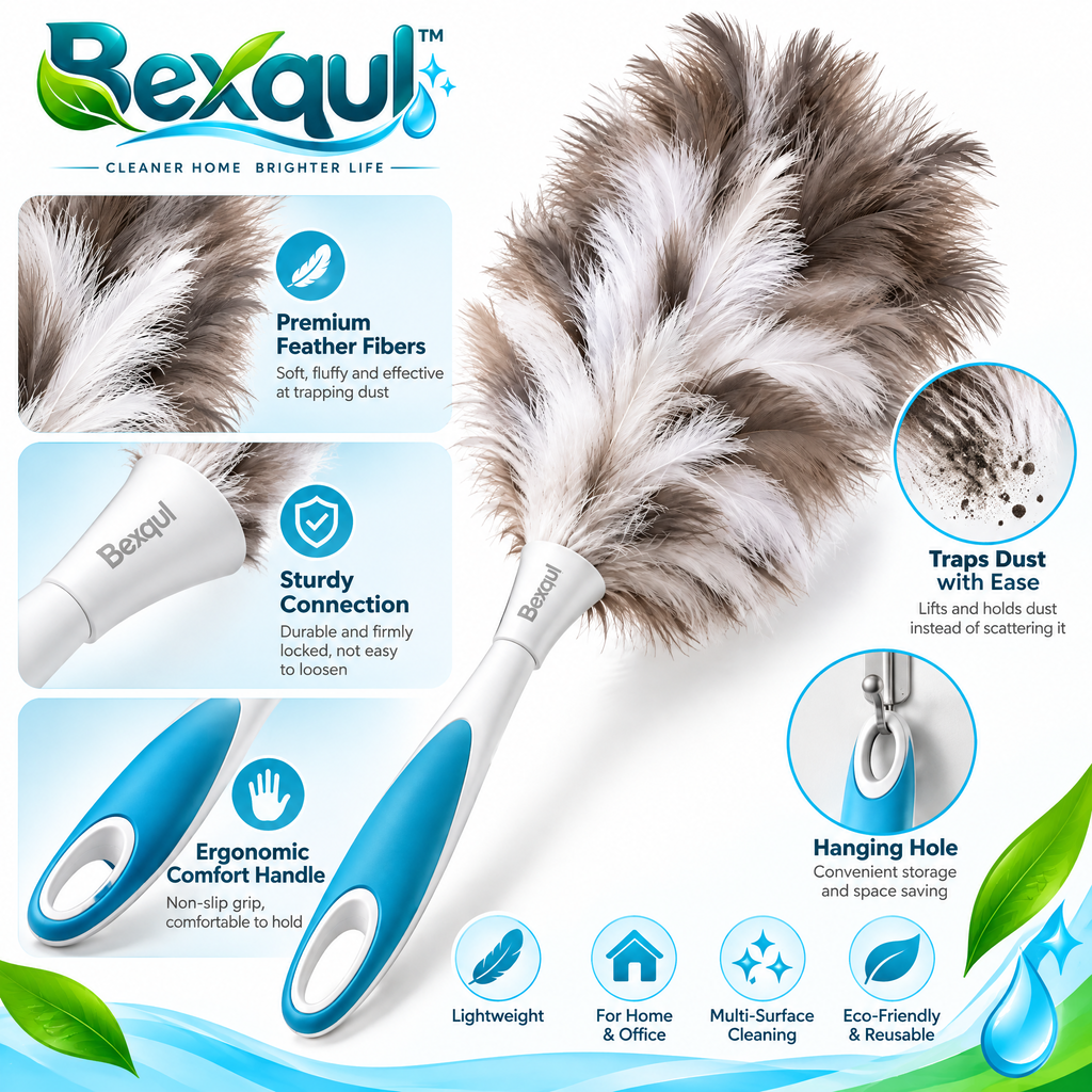 BEXQUL Extendable Feather Duster