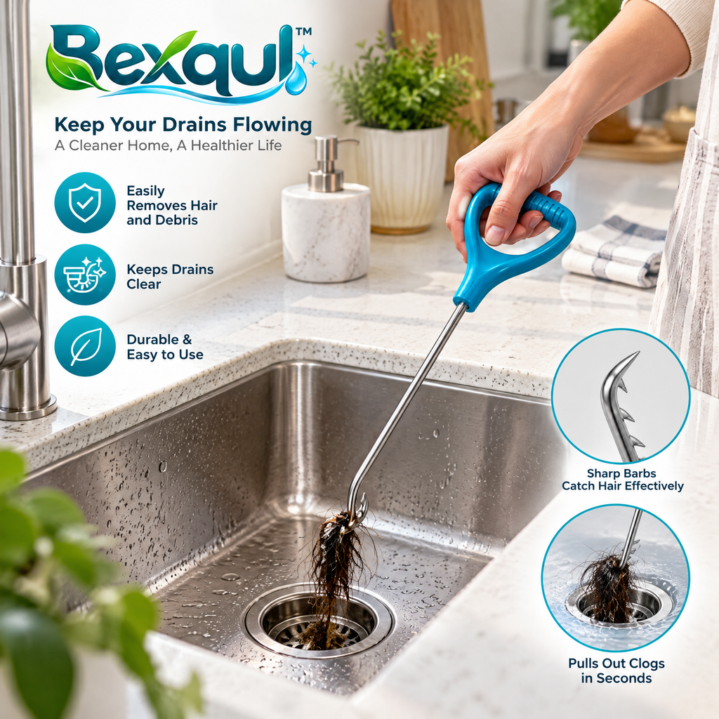 BEXQUL Flexible Drain Cleaning Tool