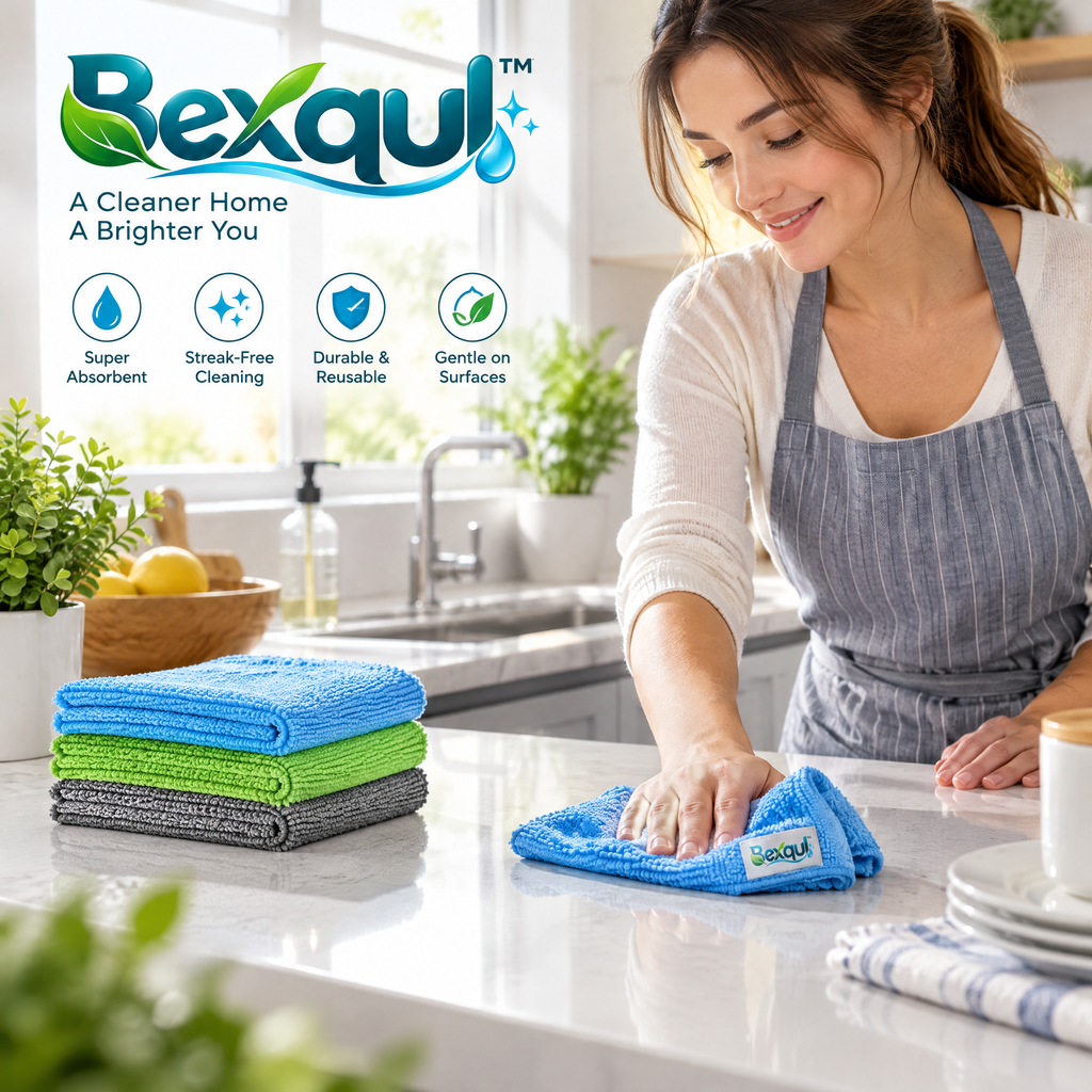 BEXQUL Microfiber Cleaning Cloth Set